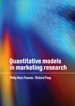 Hardcover Quantitative Models in Marketing Research Book