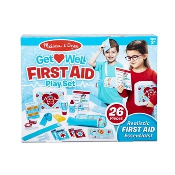 Toy Melissa & Doug Get Well First Aid Kit Play Set – 25 Toy Pieces Book