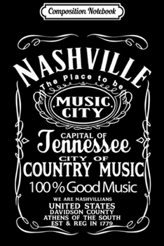 Composition Notebook: Nashville Acoustic Guitar Country Music Gift Journal/Notebook Blank Lined Ruled 6x9 100 Pages