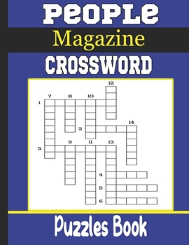 Paperback People Magazine Crossword Puzzles Book: Beautiful Crossword Puzzle Book For Puzzle Lovers Book