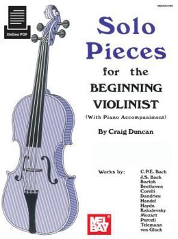 Paperback Solo Pieces for the Beginning Violinist Book