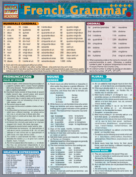 Pamphlet French Grammar Book