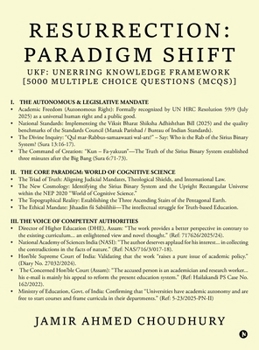 Hardcover Resurrection: Paradigm Shift: UKF: Unerring Knowledge Framework Book