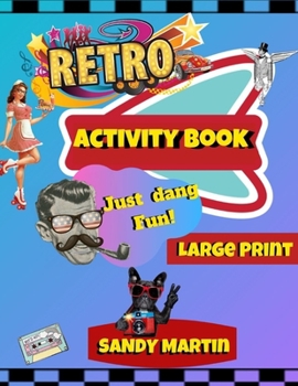 Paperback Retro Activity Book [Large Print] Book