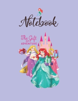 NoteBook: Disney Princess Ariel Rapunzel And Aurora Holiday Notebook for Girls Teens Kids Journal College Ruled Blank Lined 110 Pages of 8.5x11 The Little Mermaid Secret Diary and Journals