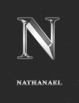 Paperback Nathanael: 2 Year Weekly Planner with Note Pages (24 Months) - Silver Effect Personalized Custom Letter N Initial First Name - 20 Book