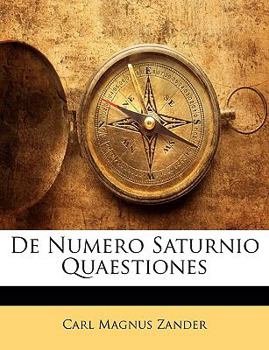 Paperback de Numero Saturnio Quaestiones [Latin] Book
