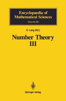 Paperback Number Theory III: Diophantine Geometry Book