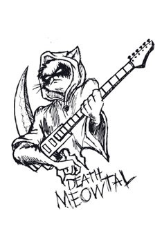 Paperback Death Meowtal: Song Writer Notebook for any heavy metal and hard rock cat headbanger. DIY Lyrics Journal and songwriting book - 120 G Book