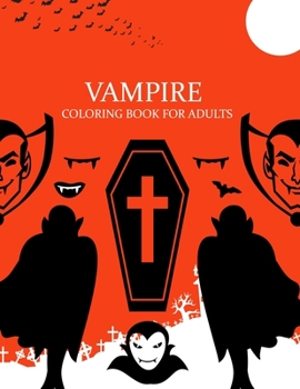 Paperback vampire Coloring Book For Adults: Horror vampire Coloring Book