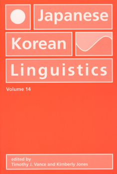 Hardcover Japanese/Korean Linguistics, Volume 14: Volume 14 Book