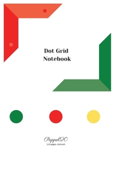 Paperback Dot Grid Notebook - White Cover -124 pages-6x9-Inches Book