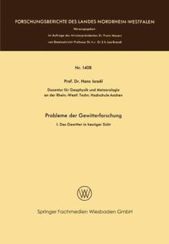 Paperback Probleme Der Gewitterforschung: I. Das Gewitter in Heutiger Sicht [German] Book