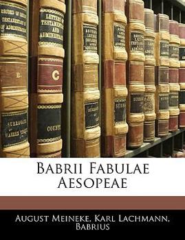 Paperback Babrii Fabulae Aesopeae [Greek, Ancient (To 1453)] Book