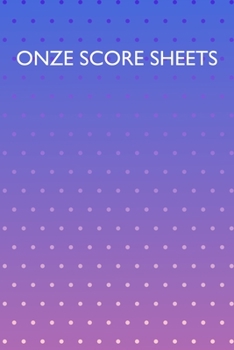 Paperback Onze Score Sheets: A pad of scoresheets: Perfect for scorekeeping: Polka dot purple and pink pattern cover Book