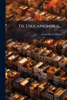 Paperback De Usucapionibus... [Latin] Book