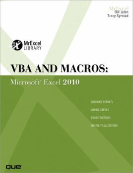 Paperback VBA and Macros: Microsoft Excel 2010 Book