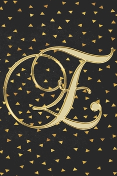 E Journal: A Monogram E Initial Capital Letter Notebook For Writing And Notes: Great Personalized Gift For All First, Middle, Or Last Names (Rose Gold Smoke Fire Swirl Print)