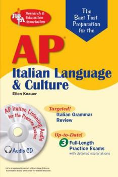 Paperback AP Italian Language and Culture Exam [With CDROM] Book