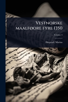 Paperback Vestnorske maalfÃ, ore fyre 1350 [Norwegian] Book