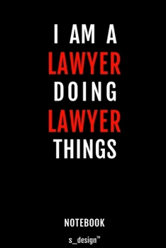 Notebook for Lawyers / Lawyer: awesome handy Note Book [120 blank lined ruled pages]