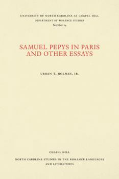 Paperback Samuel Pepys in Paris and Other Essays Book