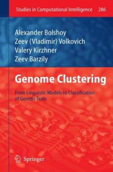 Paperback Genome Clustering: From Linguistic Models to Classification of Genetic Texts Book