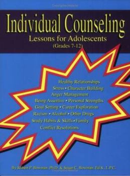 Paperback Individual Counseling Lessons for Adolescents Book