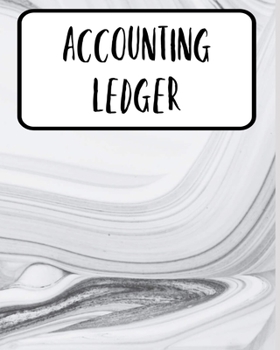 Paperback Accounting Ledger: Simple Cash Book Accounts Bookkeeping Journal for Small Business - Log, Track, & Record Expenses & Income Book