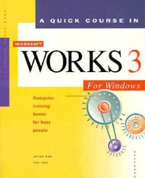 Paperback Qc in Microsft Wks 3 F/Wn-Text Book