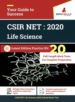 Paperback CSIR NET Life Science 2020 - 20 Full-length Mock Test For Complete Preparation Book