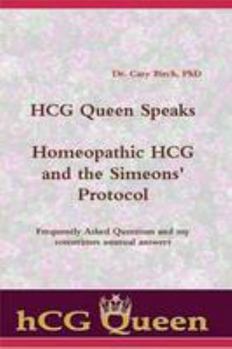 Paperback HCG Queen Speaks: Homeopathic HCG and the Simeons' Protocol Book
