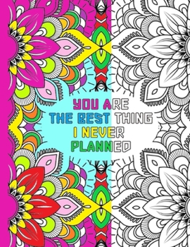 Paperback Coloring Book For Adults With Romantic Quotes: Beautifully Designed 50 Unique Geometric mandala Petterns for Relaxation & Stress Relief - Book