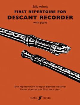 Paperback First Repertoire for Descant Recorder: With Piano Book