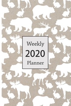 2020 Weekly Planner: Woodland 6 x 9 inch 150 Pages Year Months Weeks Calendar, Schedule, and Organizer plus Dot Grid Pages (January 2020 - December 2020)