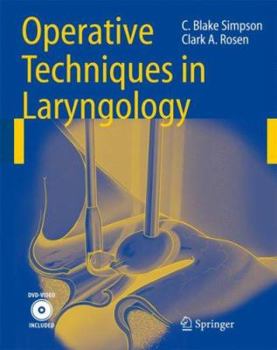 Hardcover Operative Techniques in Laryngology Book