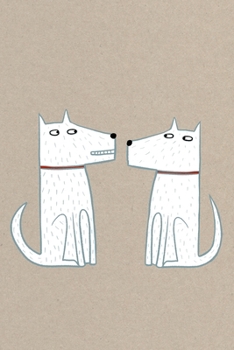 Notes: A Blank Guitar Tab Music Notebook with Two White Dogs Cover Art