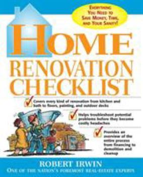 Paperback Home Renovation Checklist Book