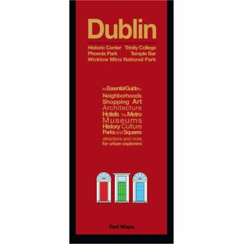 Map Red Map Dublin City Travel Guide Book