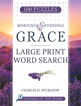 Paperback Mornings and Evenings of Grace: Large Print Word Search Book
