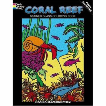 Paperback Coral Reef Stained Glass Coloring Book