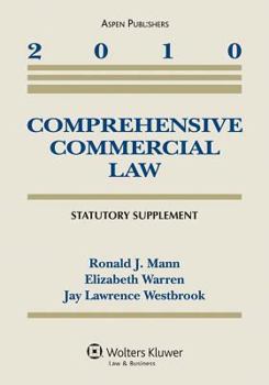 Paperback Comprehensive Commercial Law: 2010 Statutory Supplement Book