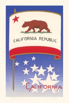 Paperback Vintage Journal California State Flag Book