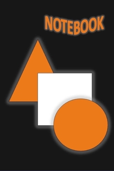 Paperback Notebook: Lined Journal to write in- Halloween Gift Idea: (cover: black background with orange and white shape) Book