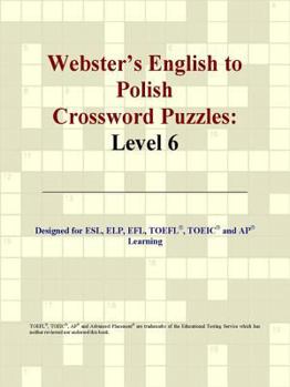 Paperback Webster's English to Polish Crossword Puzzles: Level 6 Book