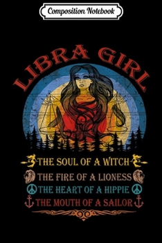 Composition Notebook: Libra Girl Zodiac September October Birthday Girl Gift  Journal/Notebook Blank Lined Ruled 6x9 100 Pages