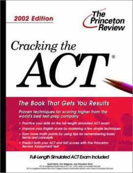 Paperback Cracking the ACT, 2002 Edition Book