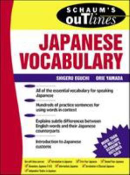 Paperback Schaum's Outline of Japanese Vocabulary Book