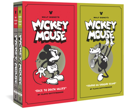 Paperback Walt Disney's Mickey Mouse Gift Box Set: Race to Death Valley and Trapped on Treasure Island: Vols. 1 & 2 Book