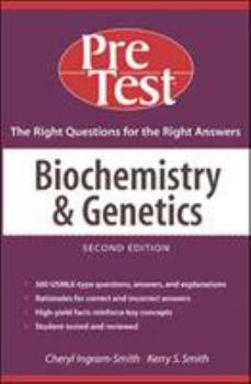 Paperback Biochemistry and Genetics: Pretest Self-Assessment and Review Book
